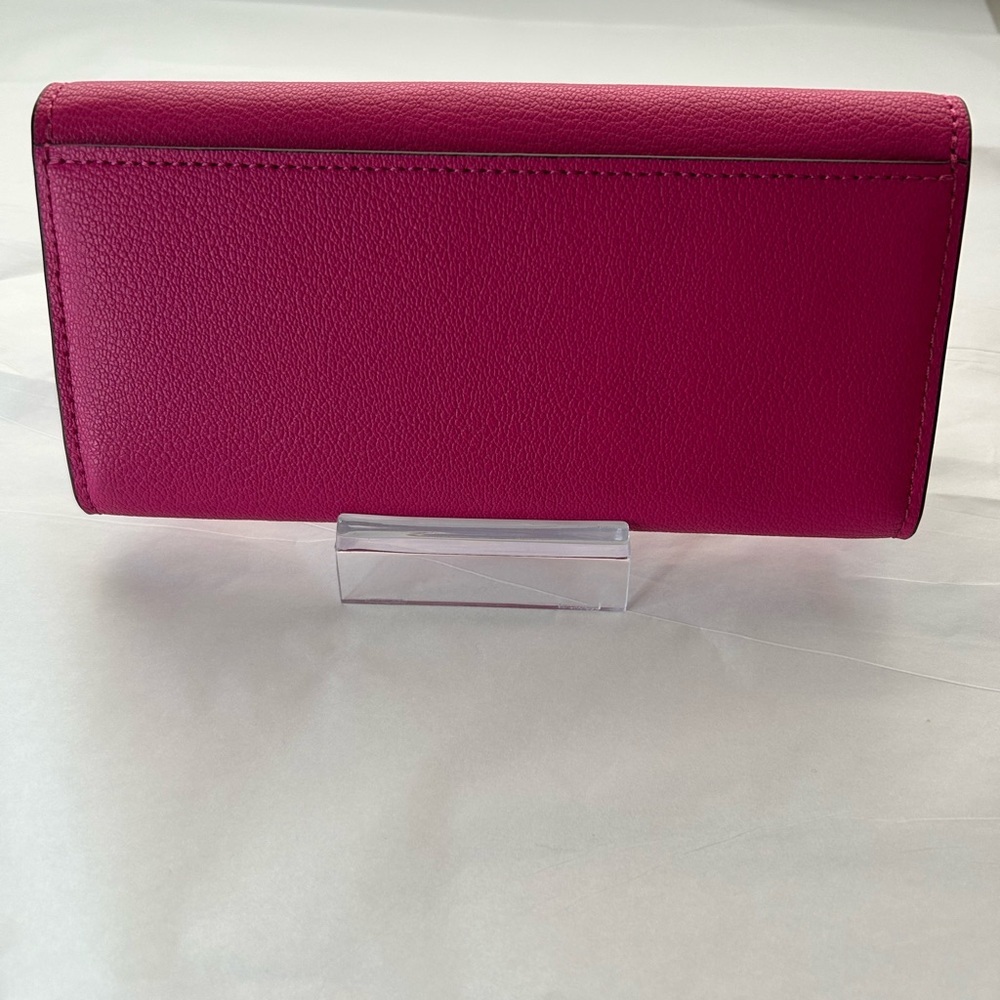NWT Michael Kors Hamilton hot pink wallet - Picture 4 of 9